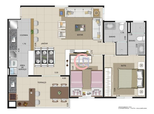 Apartamento Novo Em Ótima Localização De Sbc