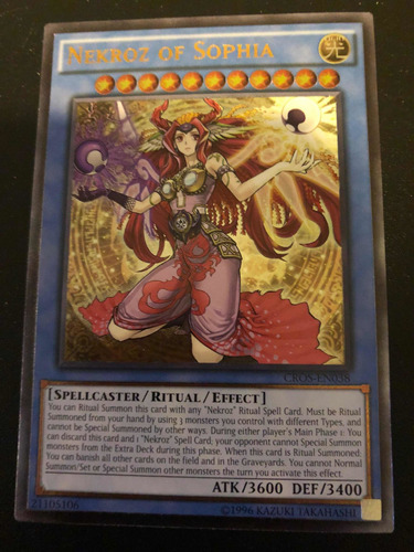 Yugioh! Nekroz Of Sophia Cros-en038