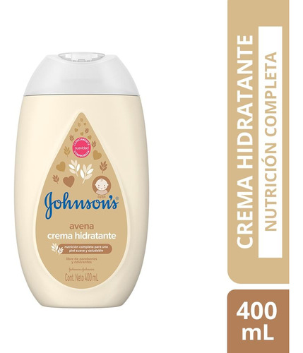 Crema Hidratante Para Bebé Johnson's® Avena X 400 Ml.