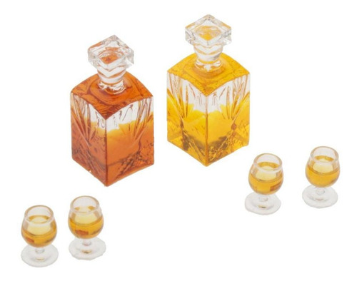 1:12 Botellas De Vino En Miniatura Para Casa De 3 Piezas