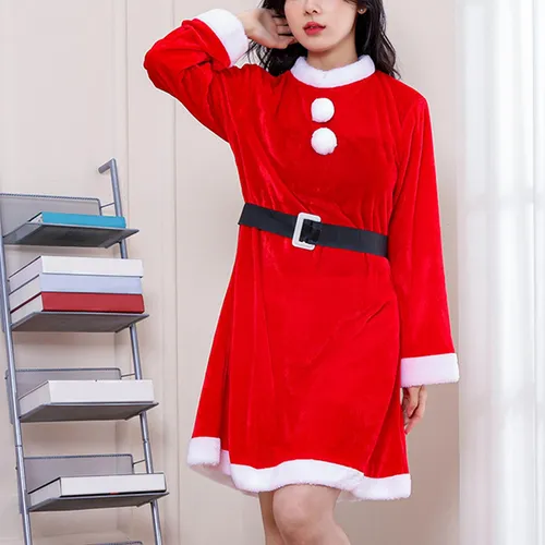 Vestido Navideño De Papá Noel, Disfraz Navideño Sin Chal