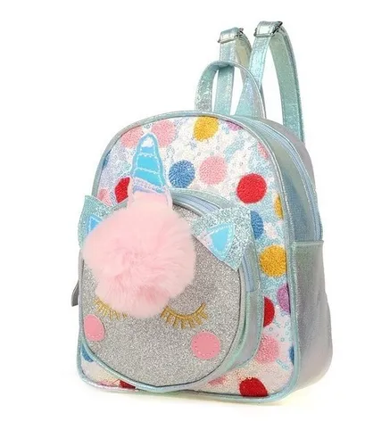 Mochila Infantil Unicornio Peluche Trendy Tekstore