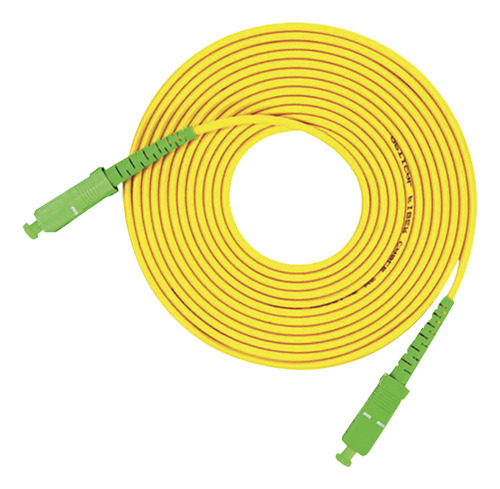 Cable De Fibra Óptica Monomodo Sc/apc-sc/apc Simplex Amarill