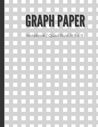 Graph Paper Notebook: Notebook Quad Rule