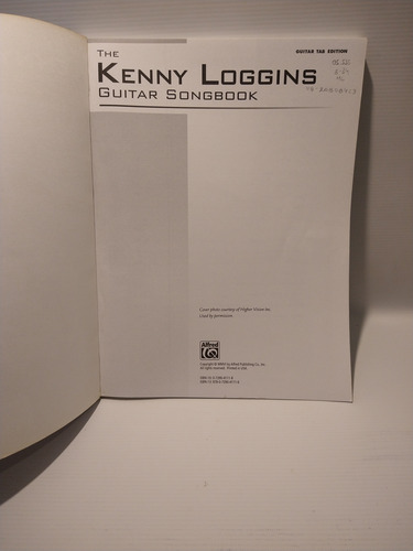 The Kenny Loggins Guitar Songbook Alfred (Usado)