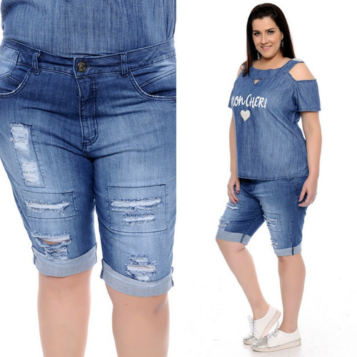 shorts jeans feminino 46