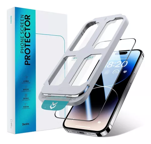 Lámina Vidrio Templado para iPhone 14 Pro Max con Kit de Instalación 6.7″  (3 Cámaras) // USBH806 – USAMS PERÚ