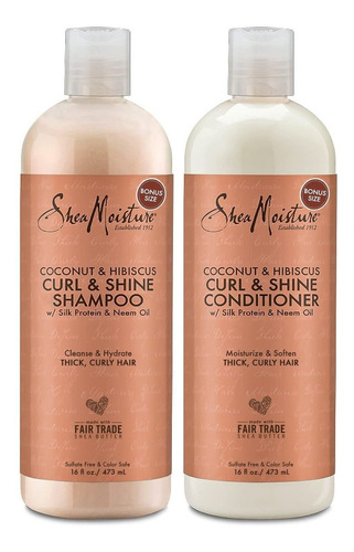 Shea Moisture - Juego De Champú Y Acondicionador De Coco E H