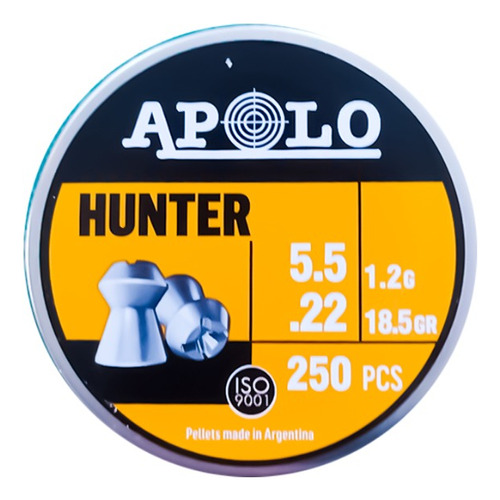 Postón Apolo Hunter 5,5mm 18.5gr Lata 250pcs