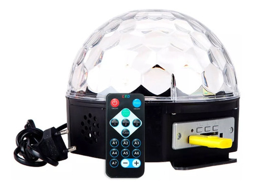 Parlante Con Bola Disco Led Grande + Control Y Pendrive-ub