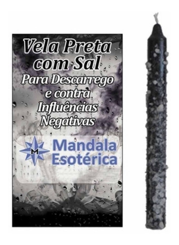 Vela Preta Com Sal