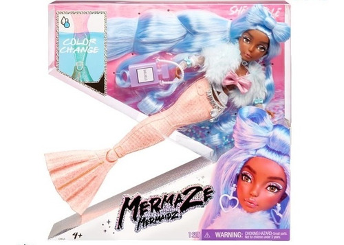 Muñeca Mermaze Mermaidz Shellnelle Color Change