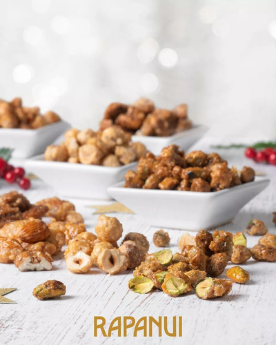Castañas De Caju Garrapiñadas Rapanui Caramelizadas Con Coco