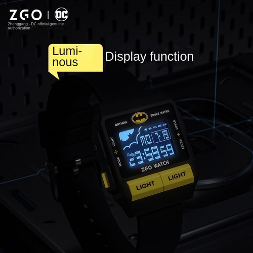 Reloj Electrónico Batman Ligero E Impermeable Para Jóvenes