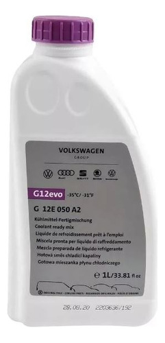 Liquido Refrigerante G12 ++ Original Vw Volskwagen