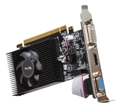 Placa de Vídeo Nvidia Duex GeForce 700 GT 730 4GB DDR3 HDMI DVI