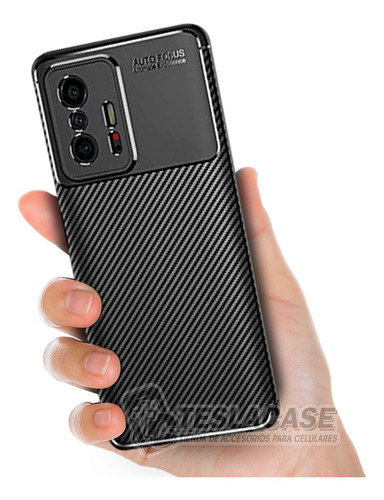 Imagen 3 de 8 de Carcasa Xiaomi 11t Beetle Negro + Lámina Hidrogel