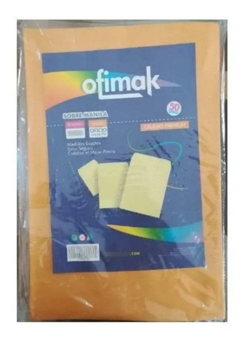 Imagen 2 de 2 de Sobre Manila Tamaño Carta - Pack 50 Unidades