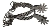 Comprar Espora Torcida Chata Em Inox Com Correia Para Cavalos