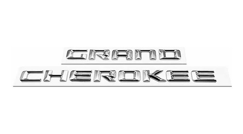 Emblema Grand Cherokee Jeep Lateral Cromado 1 Unidad