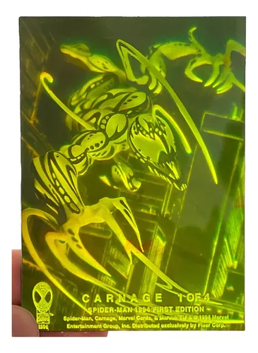 Holograma 3d Carnage 1/4 Marvel Cards Fleer Spiderman 1994 | MercadoLibre Holograma 3d Carnage 1/4 Marvel Cards Fleer Spiderman 1994 | MercadoLibre