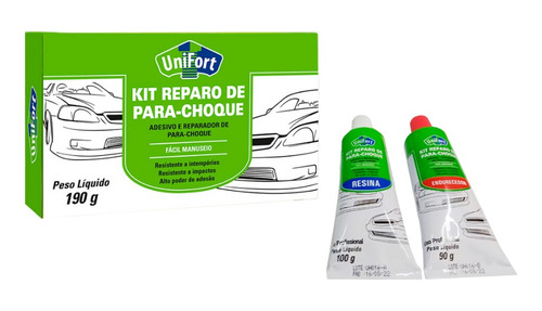 Kit Reparador Parachoque 190g Unifort