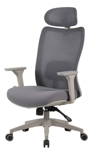 Cadeira Elements Ergonômica Escritório Astra Pro V2 Cinza