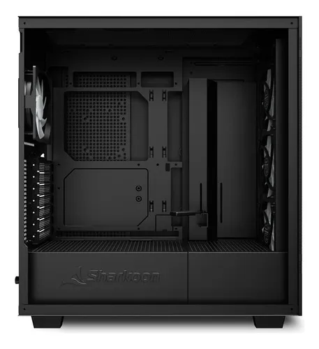 Gabinete Gamer Sharkoon Rebel C50 Rgb Negro 4fan Vidrio Mesh