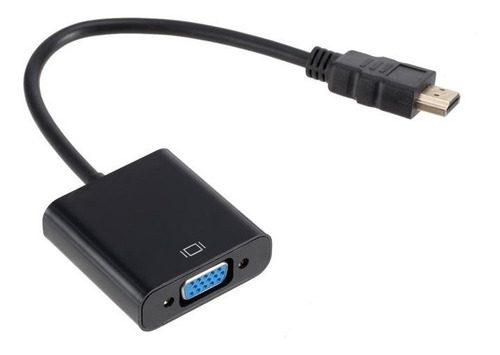 Adaptador Hdmi Macho A Vga Hembra Convertidor Video 1080p Pc