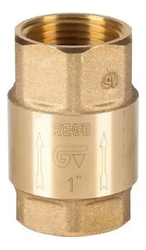 Válvula Retención Vertical Re-ge 3/4 PuLG. Bronce Genebre