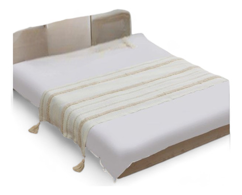 Piecera Pie De Cama Boho Bordada Cama King Y 2 Plazas