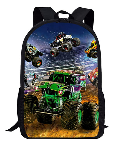 Wertyt Cool Trucks All Over Print Mochila Bookbag Para Hombr