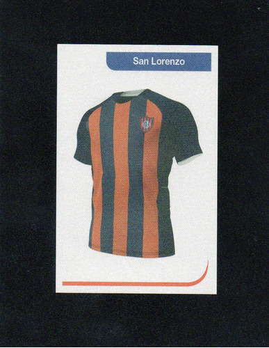 Futbol 2018/19. Figurita N° 289, Camiseta San Lorenzo. Mira!