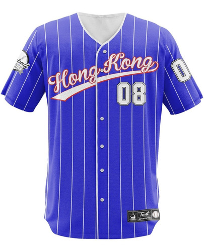 Camisa Jersey Baseball Hong Kong Time Beisebol Basebol Jogo