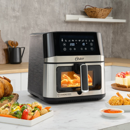 Freidora Aire Digital 7.5l Oster 10 Programas Ckstaf75wdssdf