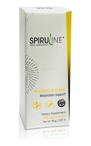 Spirulina Picolinato De Cromo Y Vitamina C 10 Cápsulas 