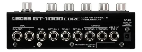 【楽天ランキング1位】 Effects Guitar Boss efeito de Pedal Processor preto GT-1000CORE ギター