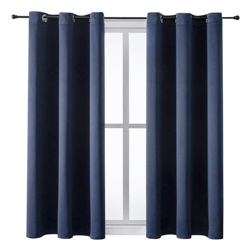 Cortinas Blackout Largas Para Sala Decorativas150x270cm,2pzs