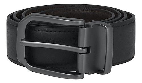 Cinturón Caballero Stylo 021 Piel Negro Color Café Talla 34