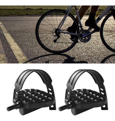Pedales De Bicicleta Estática Con Correas Pedales A Larga