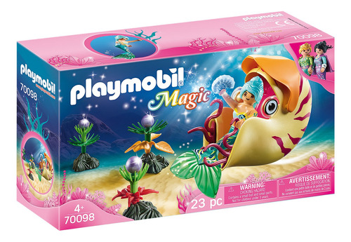 Playmobil Magic - Mundo De Sirenas: Sirena Con Caracol De Ma