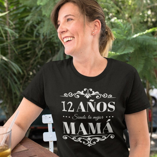 Imagen 2 de 4 de Playera Mamá Día De Las Madres- Siendo Mamá-personalizada