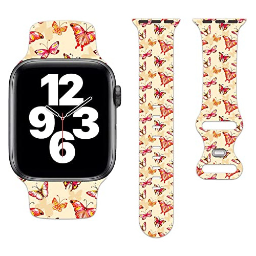 Bandas De Reloj De Mariposa Compatible Con Apple Watch 38mm