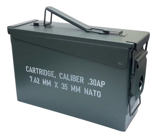 Caja Metalica S Militar Hermetica Multiuso Porta Municiones