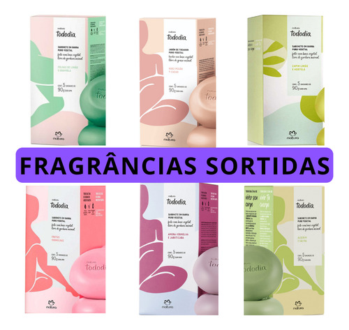 Sabonete Natura Tododia Kit Com 3 Caixas Sortidas