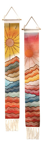 Tapiz De Macramé Bohemio Para Pared Decoración Hogar Dormito