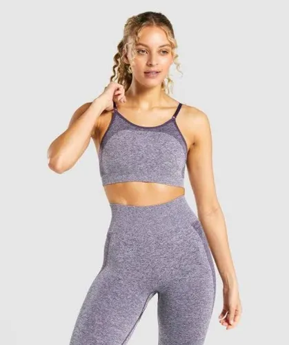 Gymshark Flex Strappy Sports Bra Purple Marl Meses sin intereses