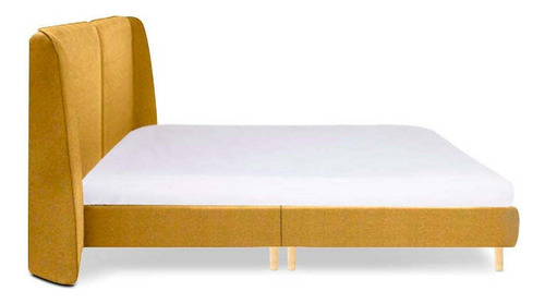 Cama Queen Size Trenton Amarillo Këssa Muebles