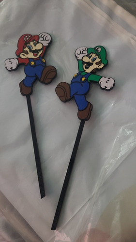 Acrilico Mario Bross Y Luigi 5$