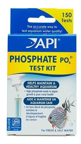 Imagen 1 de 5 de Test De Fosfato Po4 Api Acuarios De Agua Dulce Y Marinos
